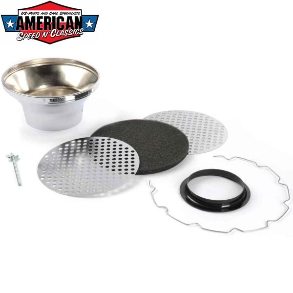 Luftfilter 8.75" RPC Chrom Velocity Stack Luftfiltertrichter Hot Rod Edelbrock Holley