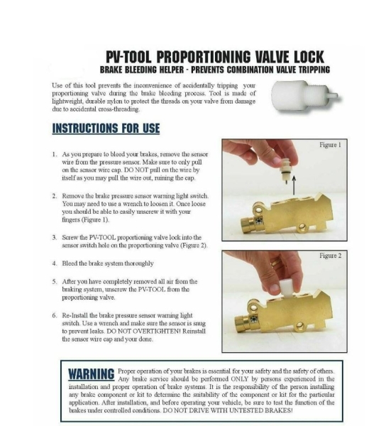 Bremsdruckregelventil - Bremsdruckregler - Proportioning valve