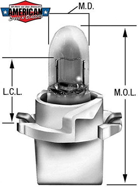 Glühlampe BP882 Instrumentenbeleuchtung Chevrolet Corvette Kenworth US Glühbirne