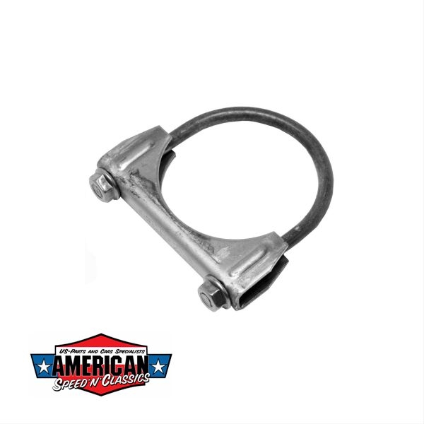 Auspuffschelle Auspuffrohr 1-7/8" 47,5mm 1.875" U-Bügelschelle Stahl Walker