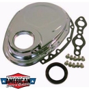 Steuerkettendeckel Chevrolet 283-350 Small Block Chrom Timing Gear Cover