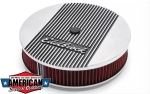 Luftfilter 14x3" Edelbrock Elite II Serie Aluminium Poliert